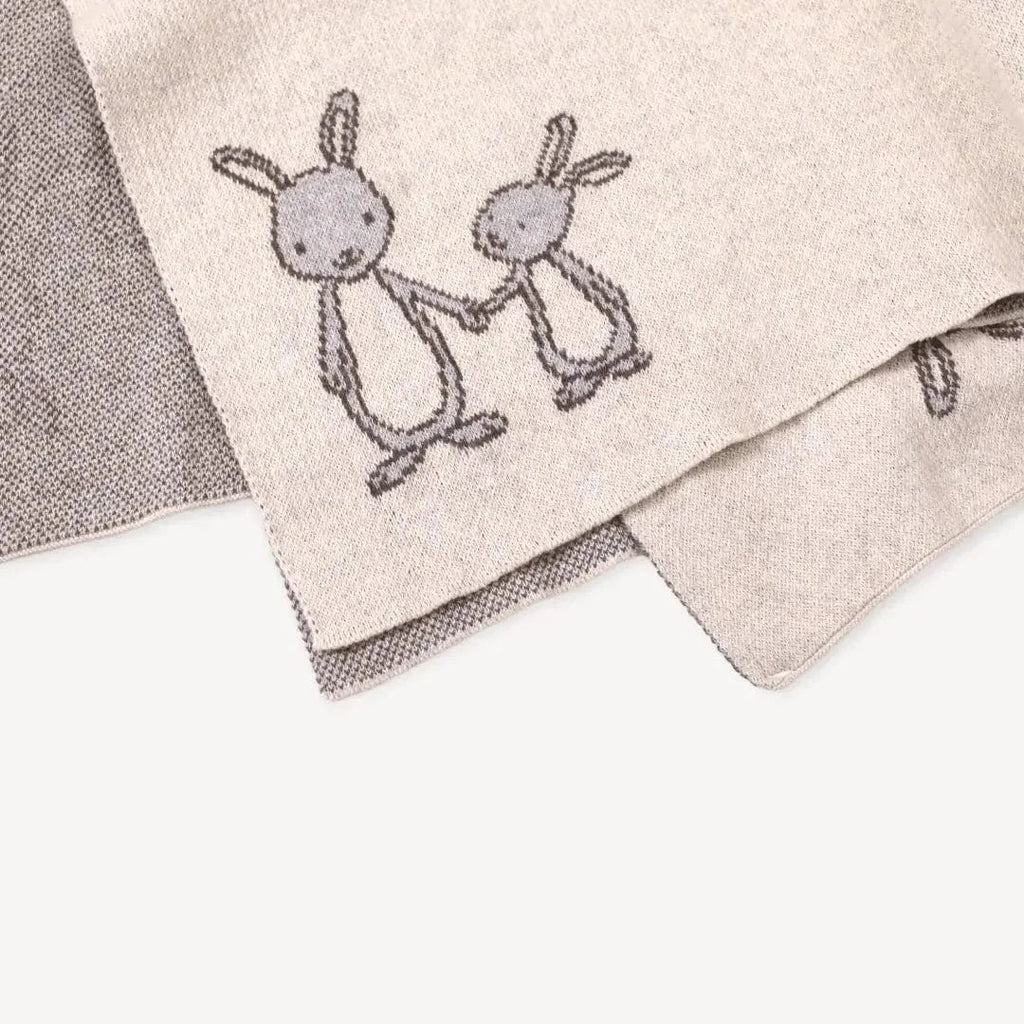 The Baby Blanket Store Bundle Bunny Baby Blanket &  Bunny Lovey Bundle | Organic Cotton
