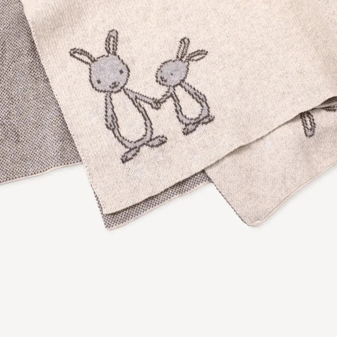 The Baby Blanket Store Bundle Bunny Baby Blanket &  Bunny Lovey Bundle | Organic Cotton