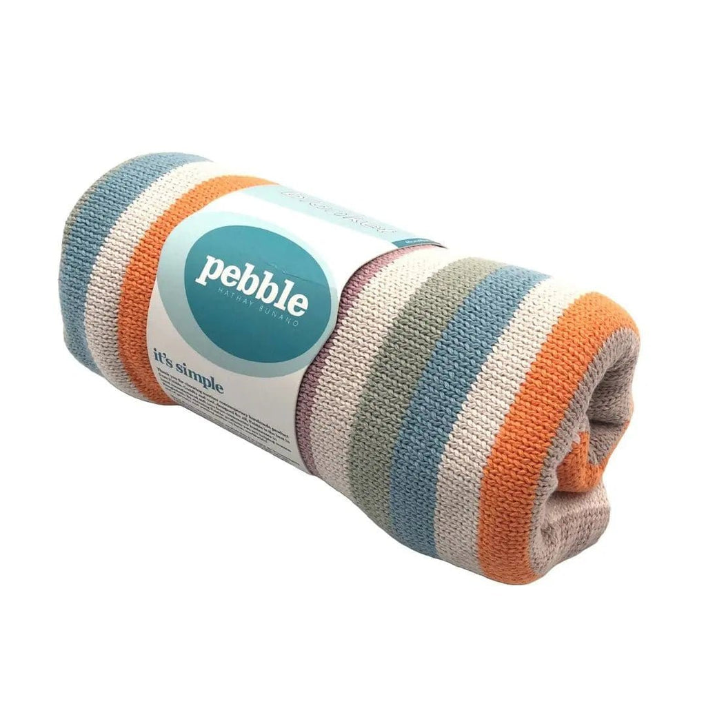 The Baby Blanket Store Bundle Multi Striped Baby Blanket & Striped Bunny Bundle | Organic Cotton