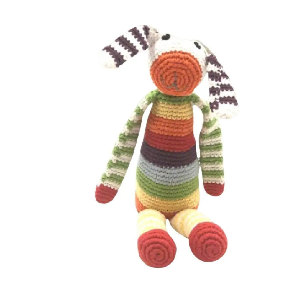 The Baby Blanket Store Bundle Multi Striped Baby Blanket & Striped Bunny Bundle | Organic Cotton