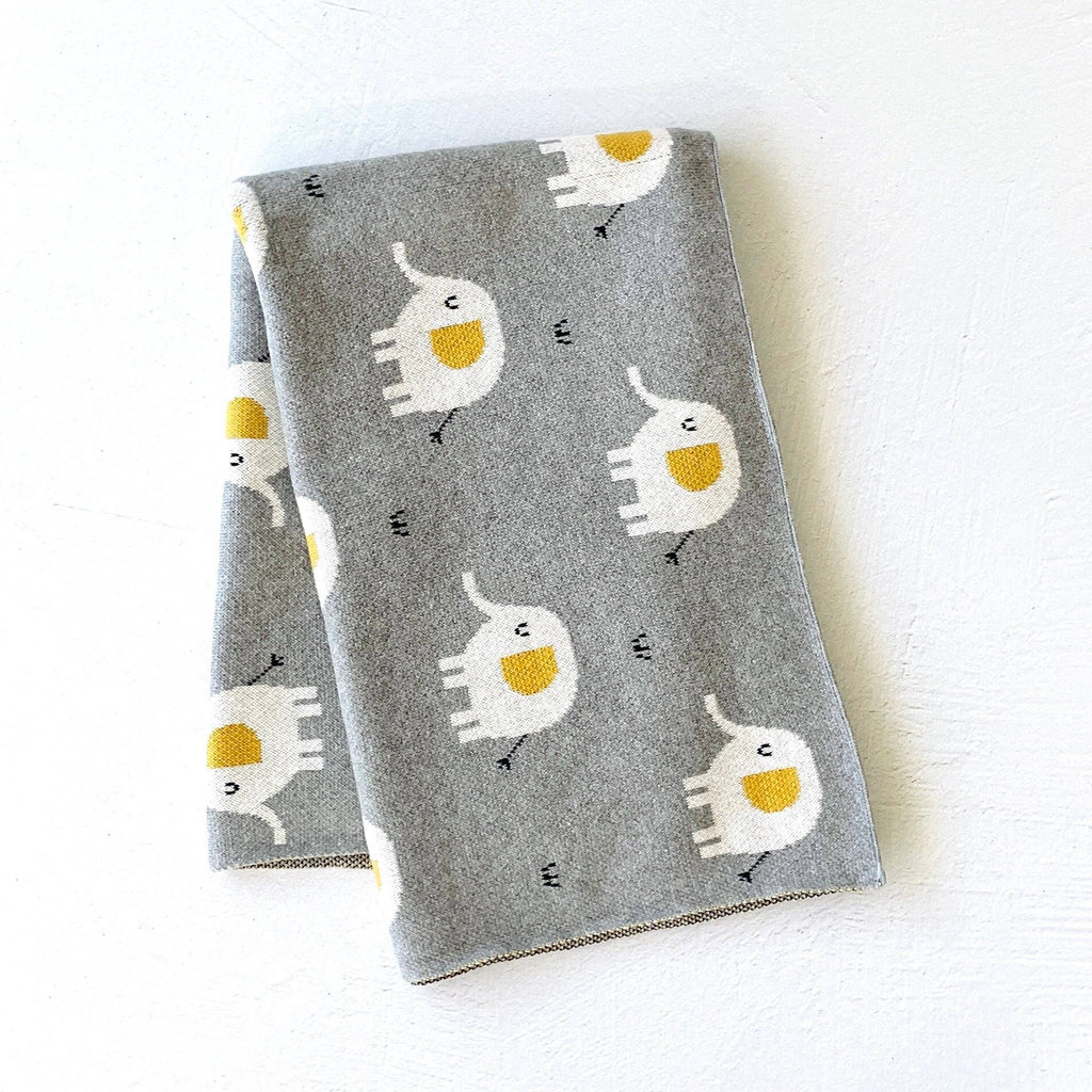 The Baby Blanket Store Bundle Safari Baby Blanket & Elephant Bundle | Organic Cotton