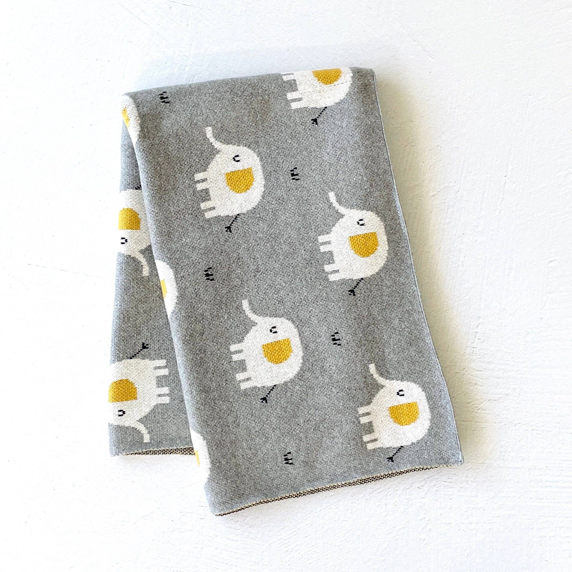 The Baby Blanket Store Bundle Safari Baby Blanket & Elephant Bundle | Organic Cotton