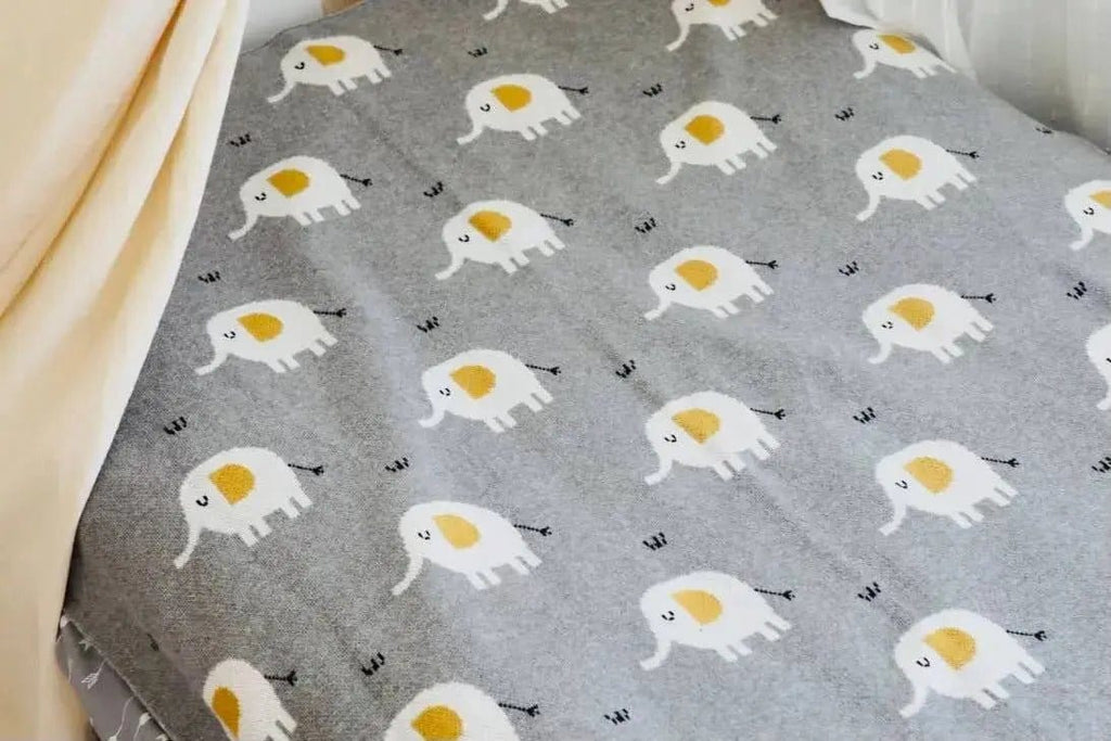 The Baby Blanket Store Bundle Safari Baby Blanket & Elephant Bundle | Organic Cotton