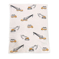 The Baby Blanket Store Crib Blanket 30" x 42" One Size Trucks | Organic Cotton Jacquard Sweater Knit Baby Blankets