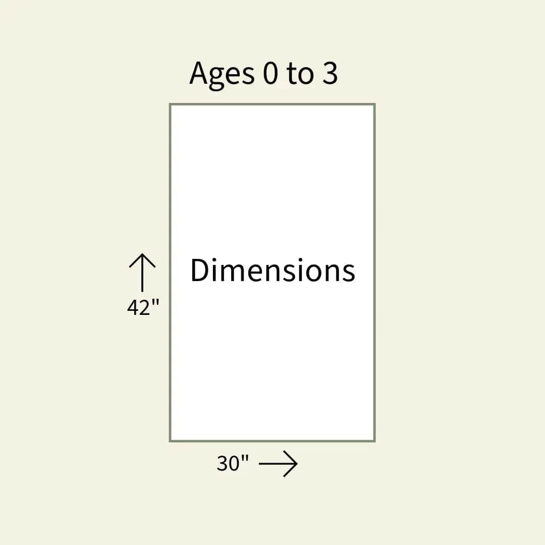 The Baby Blanket Store Crib Blanket 30"x 42" Giraffe | Organic Cotton Jacquard Knit Baby Blanket