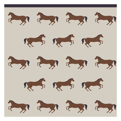 The Baby Blanket Store Crib Blanket 30"x 42" Horse | Organic Cotton Jacquard Sweater Knit Baby Blanket