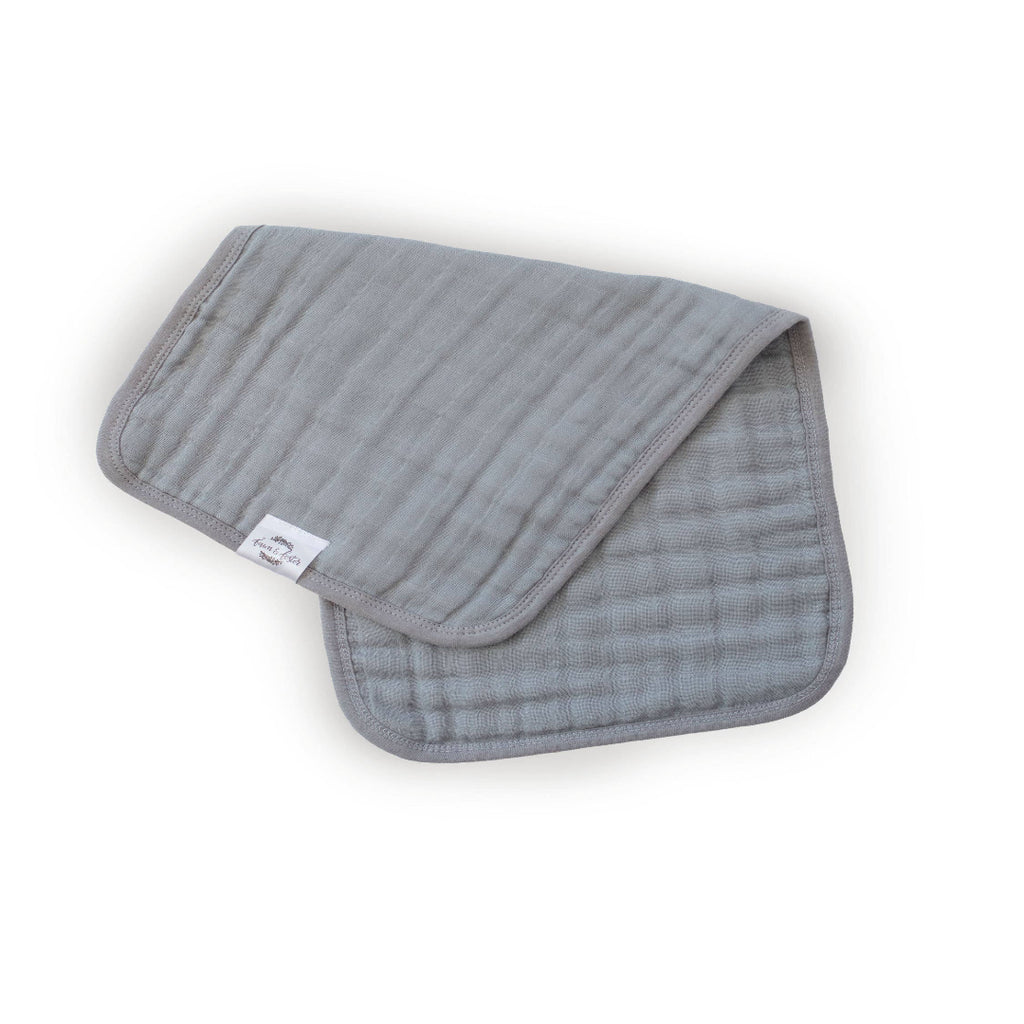 Gray textured pouch on a white background