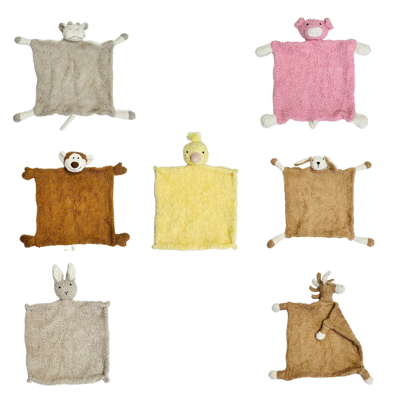 Organic Sherpa Lovey Baby Security Blanket | Choose One - Security Blankets - The Baby Blanket Store - at The Baby Blanket Store. (Dog, OS)