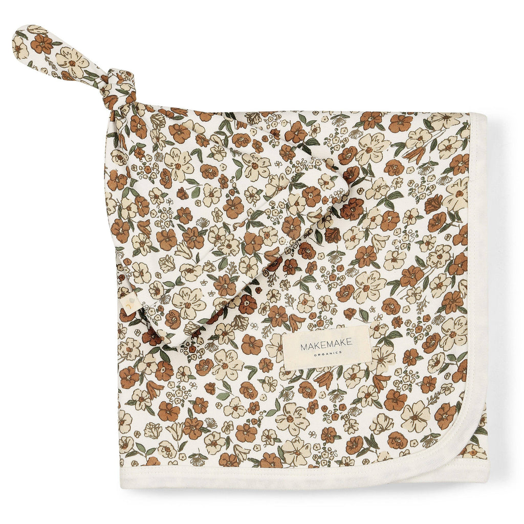 The Baby Blanket Store Bundle Daffodil Swaddle Blanket, Hat & Lamb Plush Bundle | Organic Cotton