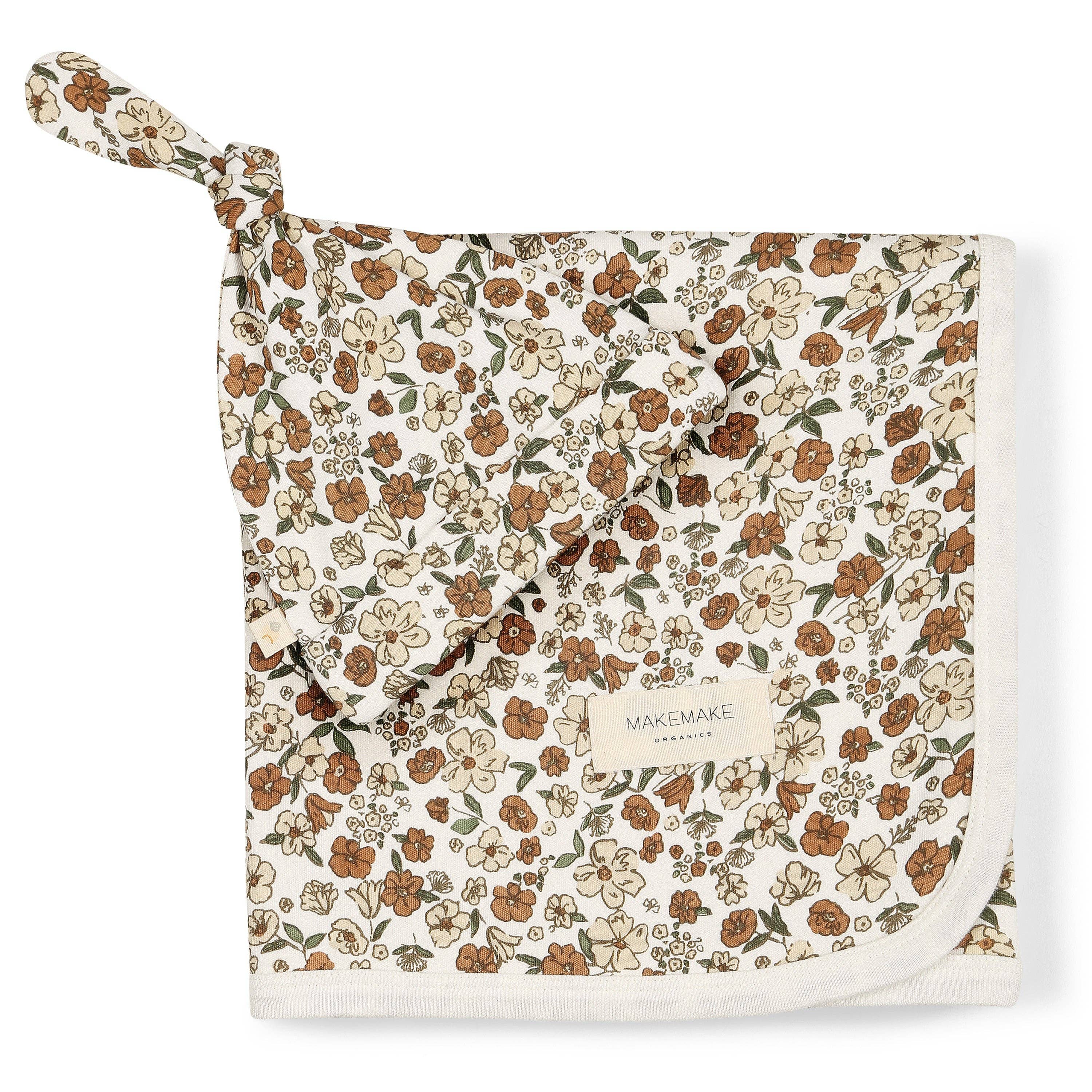 The Baby Blanket Store Bundle Daffodil Swaddle Blanket, Hat & Lamb Plush Bundle | Organic Cotton