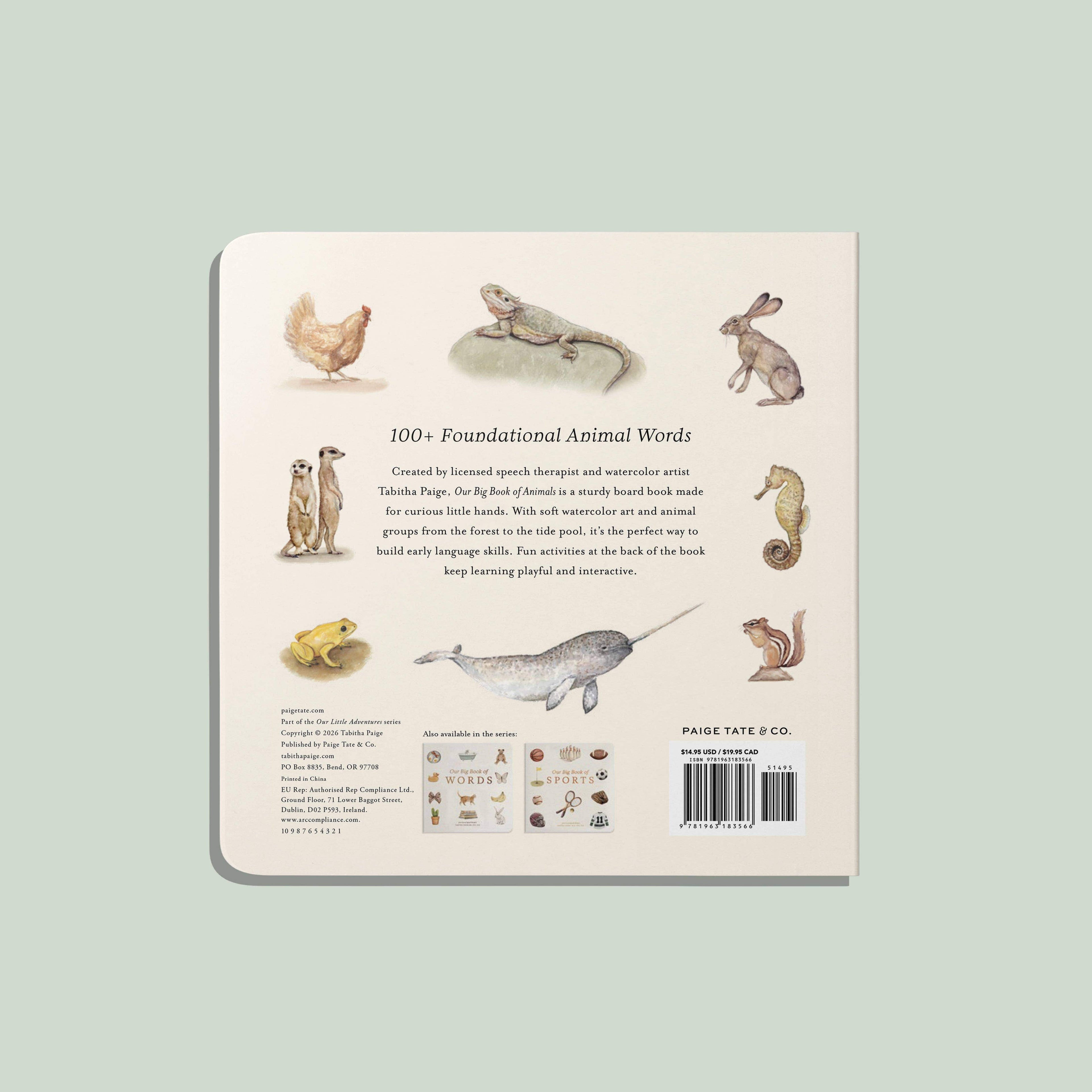 Paige Tate & Co. Our Big Book of Animals (Board Book)