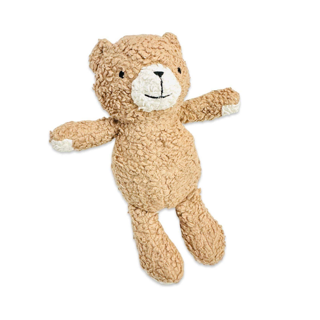 Viverano Organics One Size / Toffee Brown Peanut Lil Bear SHERPA Knit Stuffed Soft Toy (Organic)