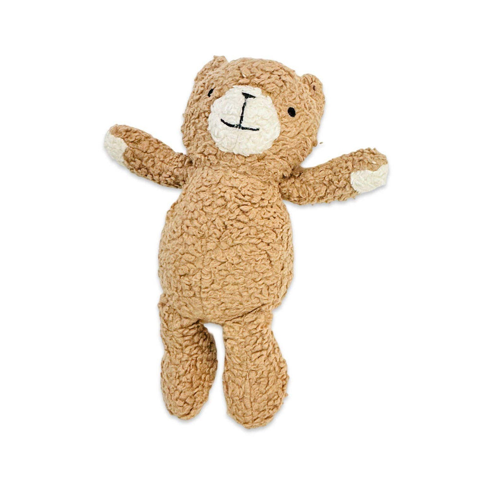 Viverano Organics One Size / Toffee Brown Peanut Lil Bear SHERPA Knit Stuffed Soft Toy (Organic)