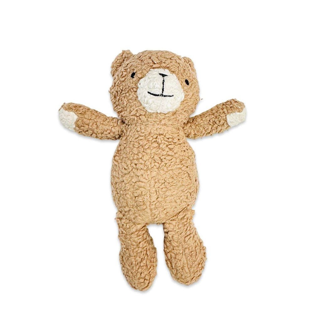 Viverano Organics One Size / Toffee Brown Peanut Lil Bear SHERPA Knit Stuffed Soft Toy (Organic)
