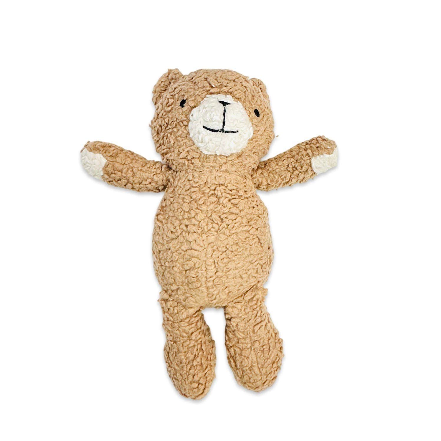 Viverano Organics One Size / Toffee Brown Peanut Lil Bear SHERPA Knit Stuffed Soft Toy (Organic)