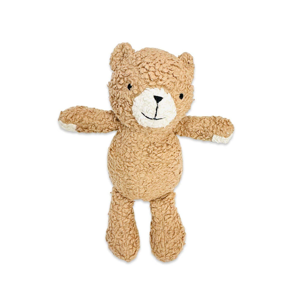 Viverano Organics One Size / Toffee Brown Peanut Lil Bear SHERPA Knit Stuffed Soft Toy (Organic)