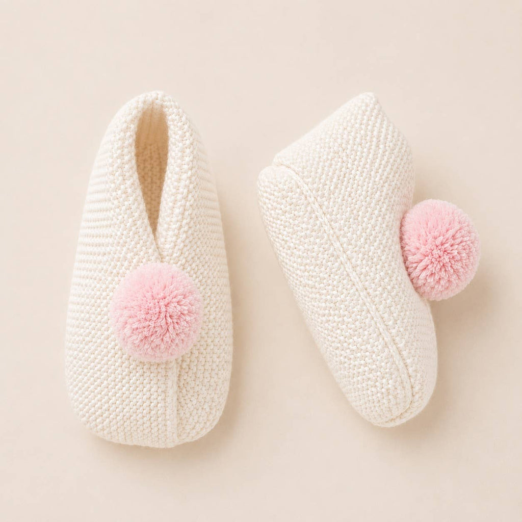 Viverano Organics Dove White / One Size Pink Rose Pointelle Knit Baby Blanket, Bonnet & Booties Set