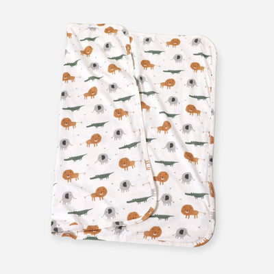 Viverano Organics OS / Natural Savannah Reversible Baby Blanket (Organic Jersey)