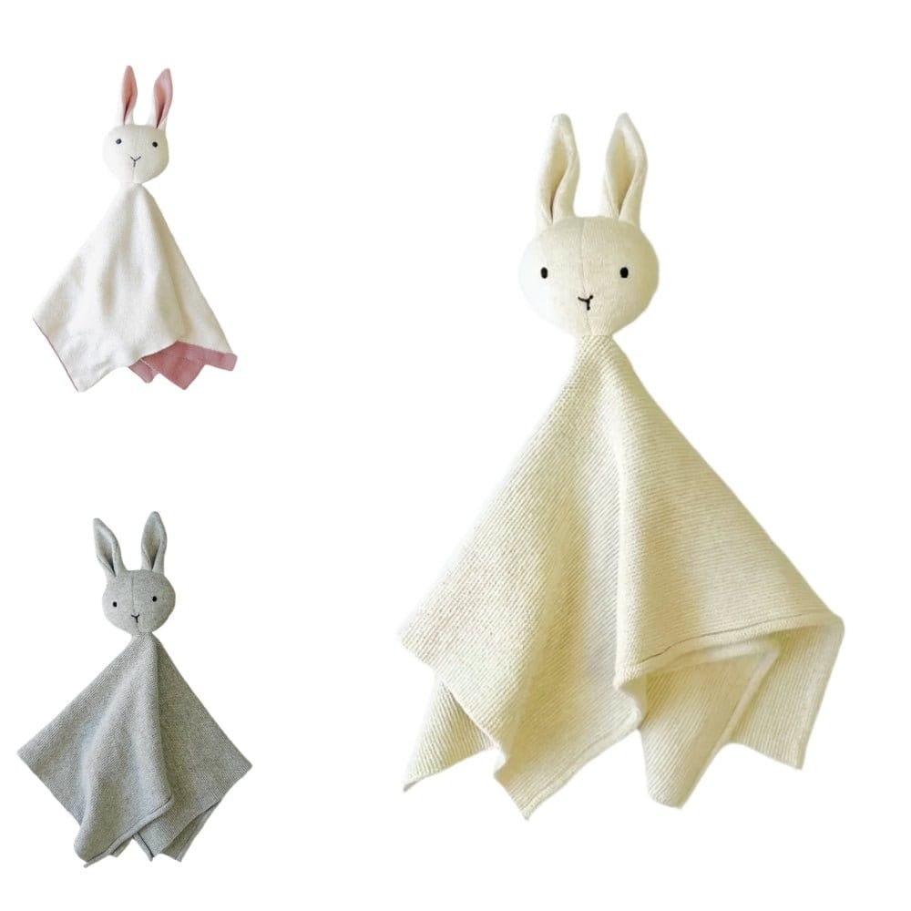 The Baby Blanket Store Security Blankets Bunny | Organic Cotton Baby Lovey Security Blanket
