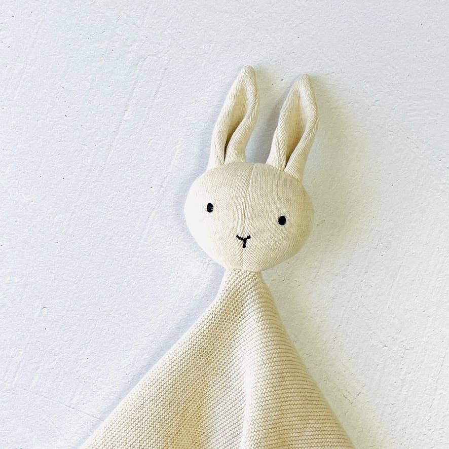 The Baby Blanket Store Security Blankets Bunny | Organic Cotton Baby Lovey Security Blanket