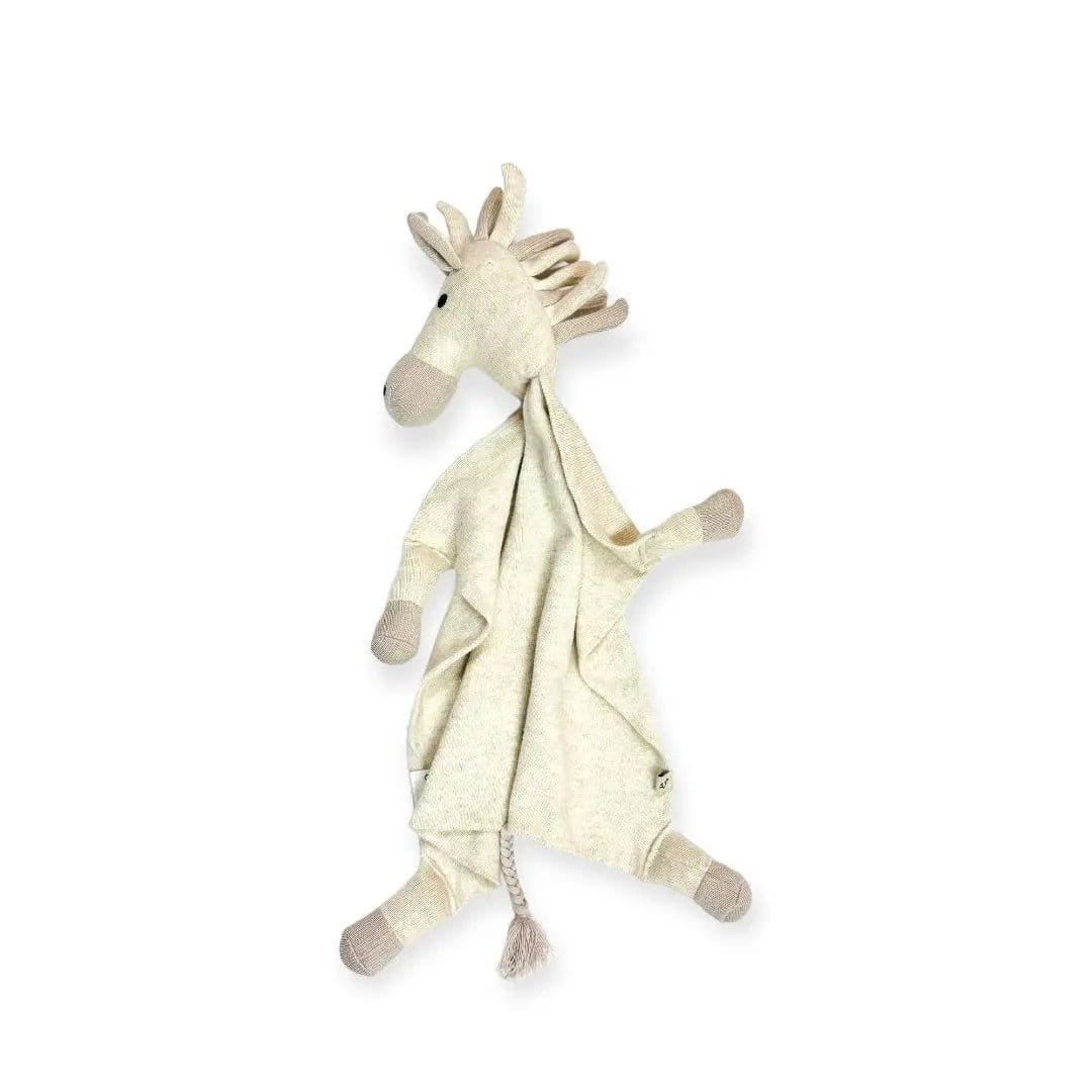 The Baby Blanket Store Security Blankets Natural Heather Horse | Organic Cotton Baby Lovey Security Blanket