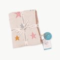 Viverano Organics One Size Stars - Organic Cotton Jacquard Sweater Knit Baby Blanket