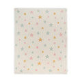 Viverano Organics Crib Blanket 30" x 42" One Size Stars | Organic Cotton Jacquard Sweater Knit Baby Blanket