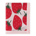 Viverano Organics Baby Pink / One Size Strawberry Fields -Organic Cotton Jacquard Knit Baby Blanket