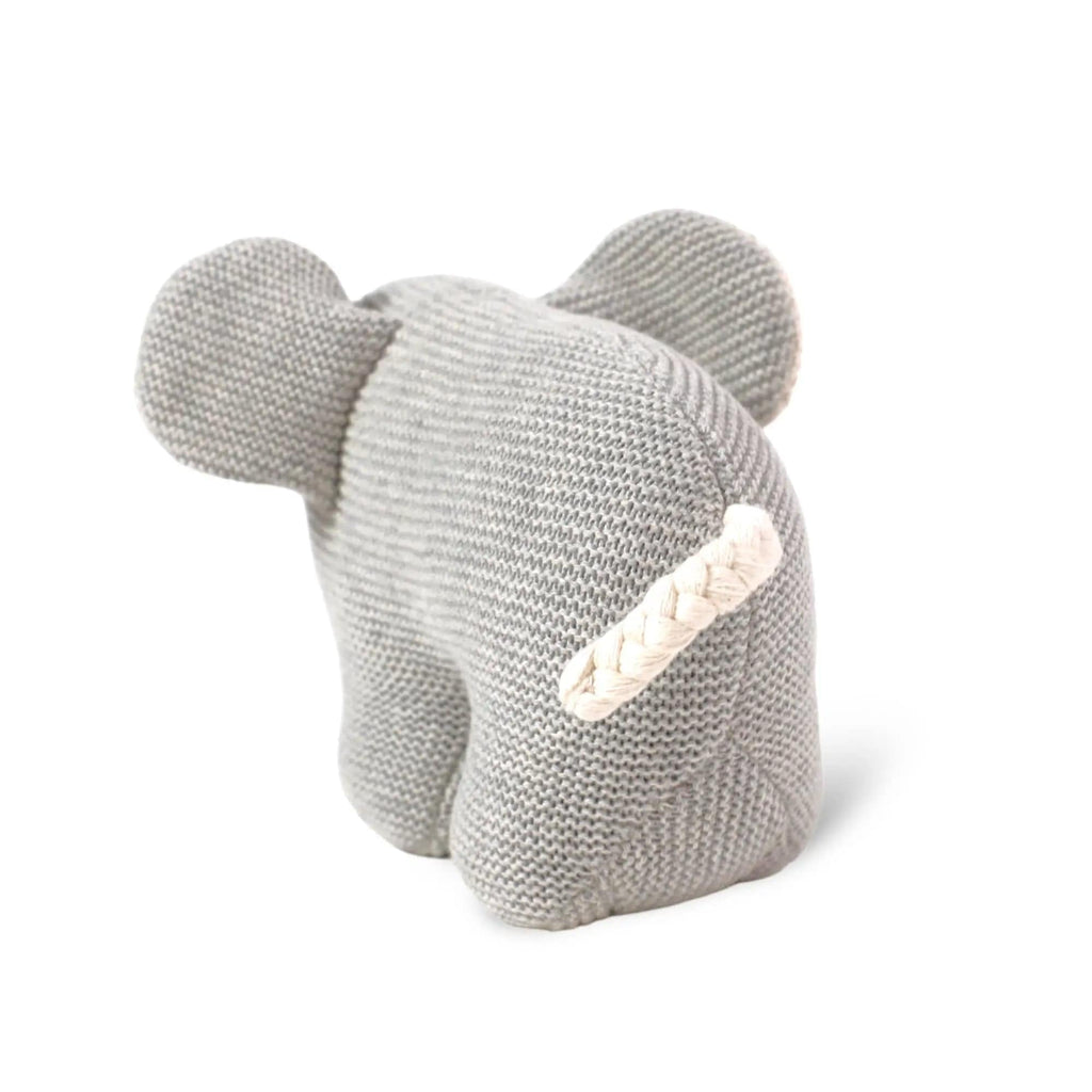 The Baby Blanket Store Stuffed Animal Elephant | Handmade Organic Cotton Knit Stuffed Animal