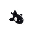 The Baby Blanket Store Stuffed Animal Orca | Handmade Organic Cotton Stuffed Animal with Gentle Rattle