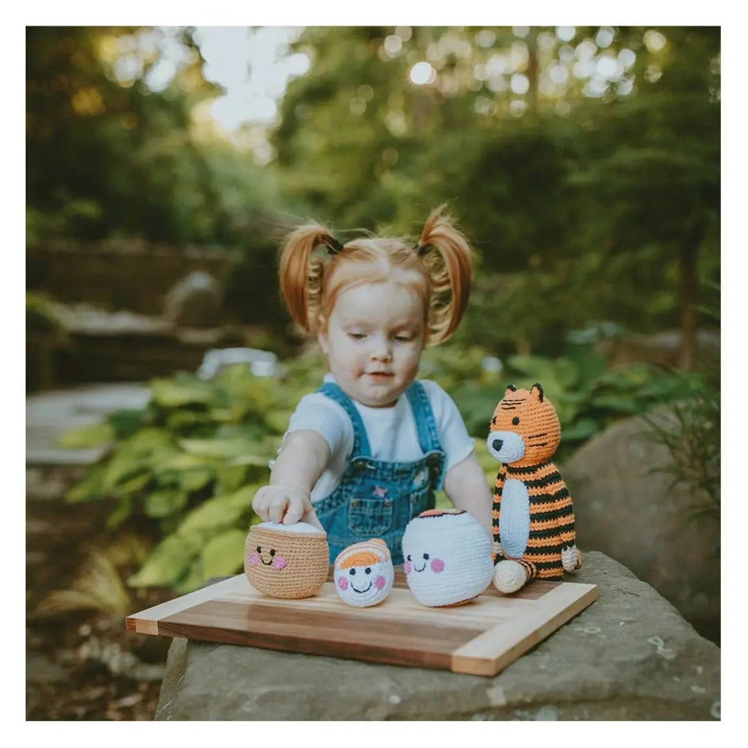 The Baby Blanket Store Stuffed Animal Tiger | Handmade Organic Cotton Stuffed Animal