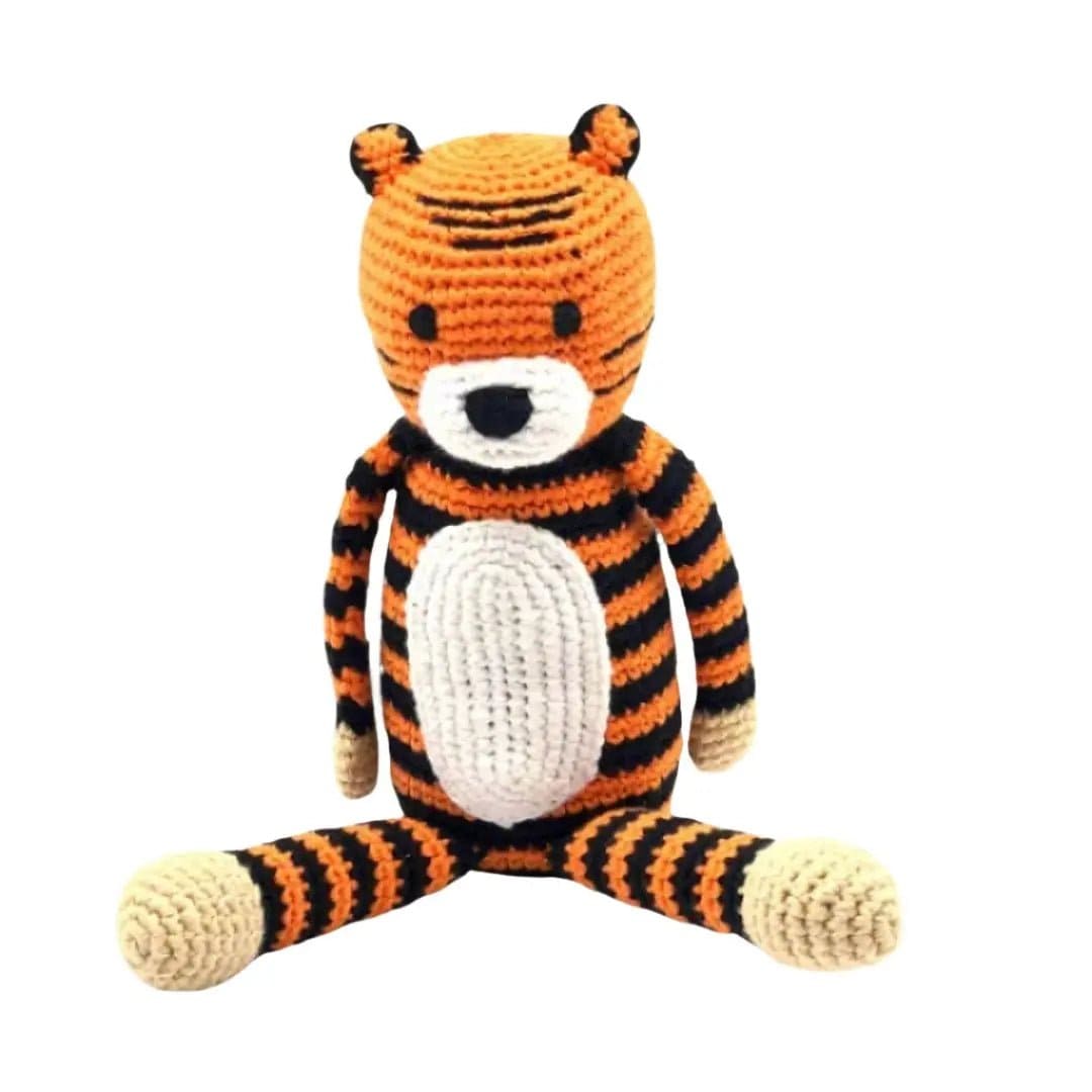 The Baby Blanket Store Stuffed Animal Tiger | Handmade Organic Cotton Stuffed Animal