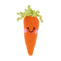 The Baby Blanket Store Stuffed Animal Carrot | Handmade Organic Cotton Stuffed Toy with Gentle Rattle