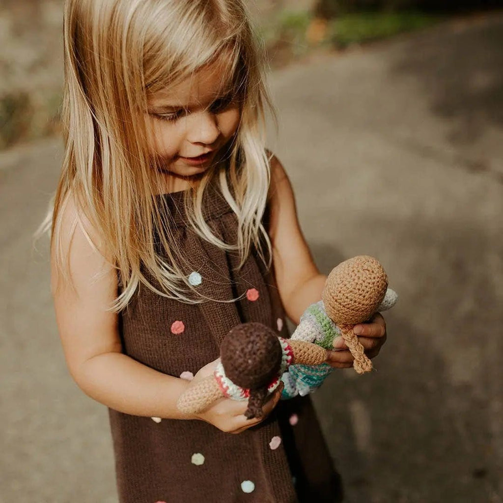 The Baby Blanket Store Stuffed Animal Turquoise Mermaid | Handmade Organic Cotton