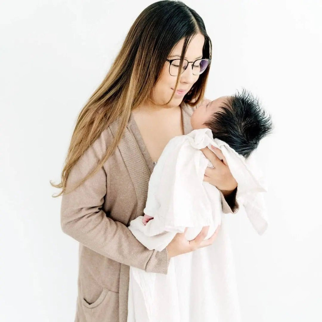 The Baby Blanket Store Crib Blanket 47" x 47" Sand Swaddle Blanket | Organic Cotton Muslin