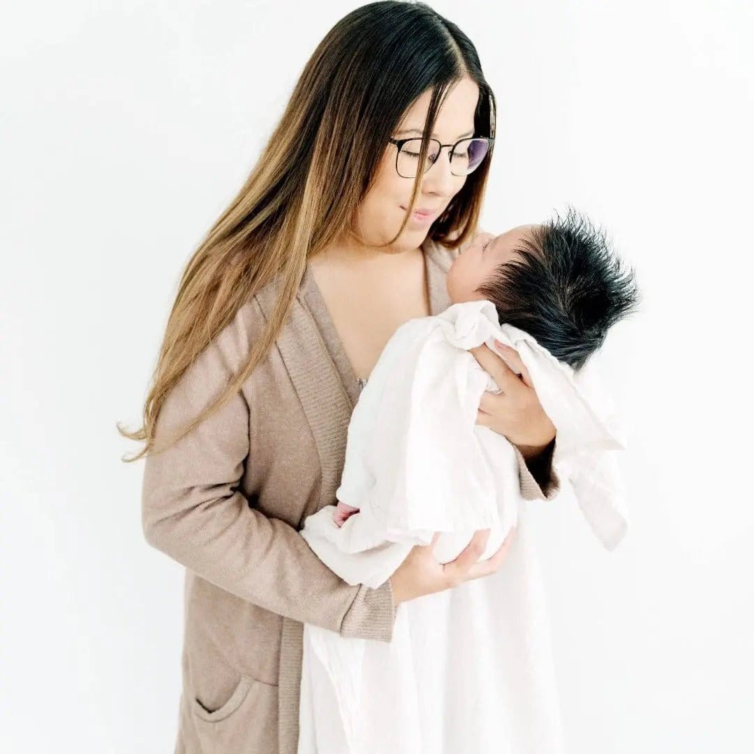 The Baby Blanket Store Crib Blanket 47" x 47" Sand Swaddle Blanket | Organic Cotton Muslin