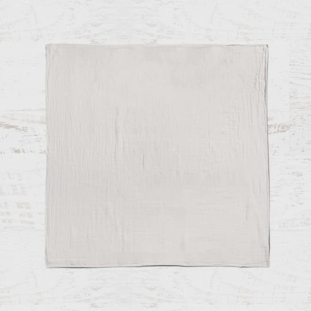 The Baby Blanket Store Crib Blanket 47" x 47" Sand Swaddle Blanket | Organic Cotton Muslin