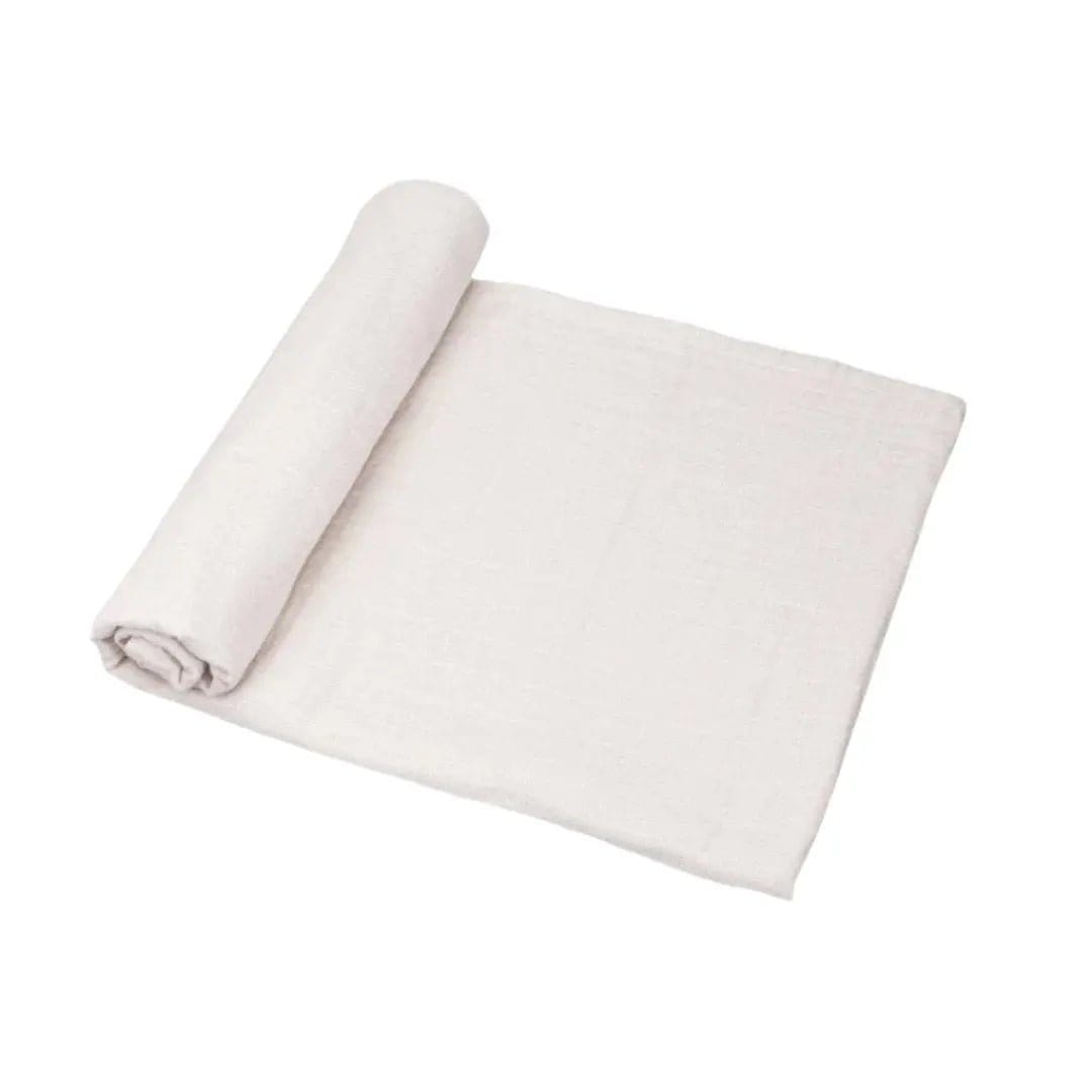 The Baby Blanket Store Muslin Swaddle 47x47 Sand Mauve Swaddle Blanket | Organic Cotton Muslin