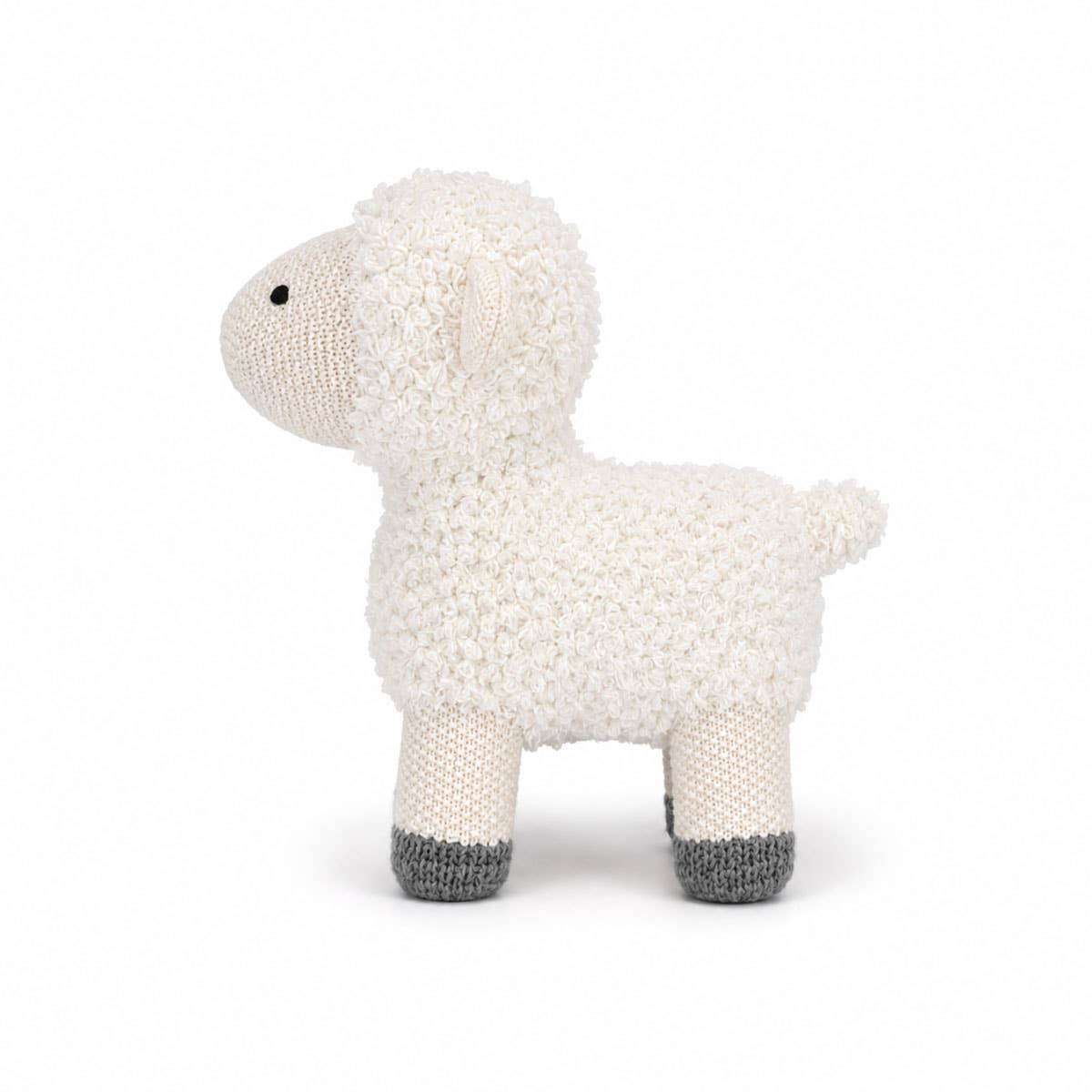 Viverano Organics Heather Grey / One Size Woolly Lamb Organic Baby Blanket & Toy Gift Set with Pouch